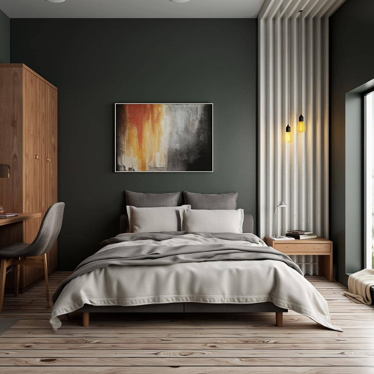 AI room design transformation 2 - before and after interior design using artificial intelligence