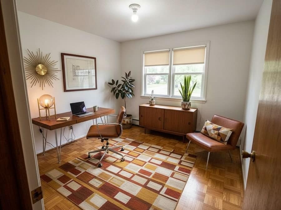 Mid-Century Modern AI room design style