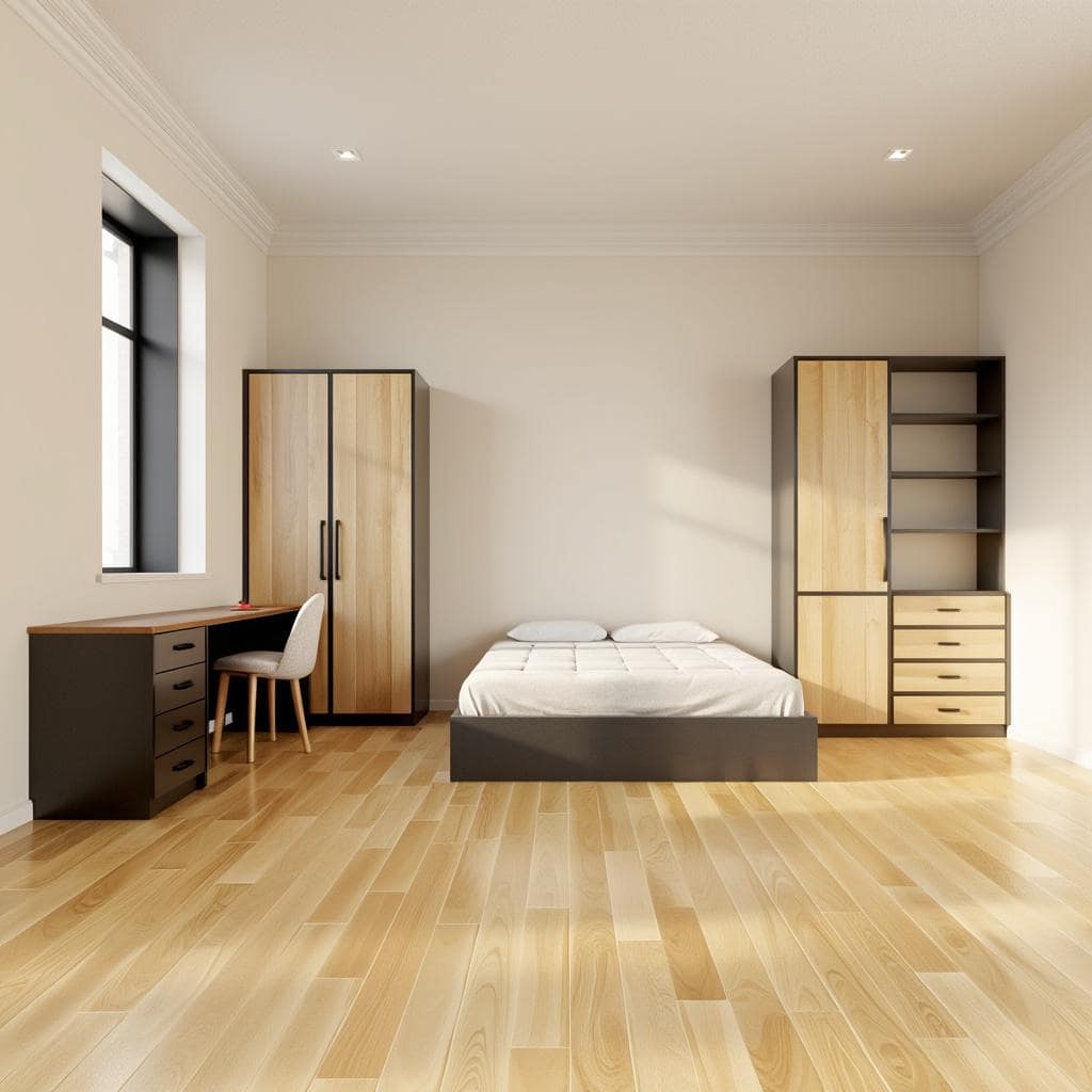 Modern Minimalist AI room design style