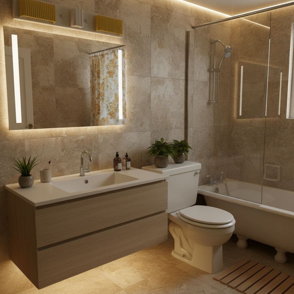 Spa Luxe AI room design style