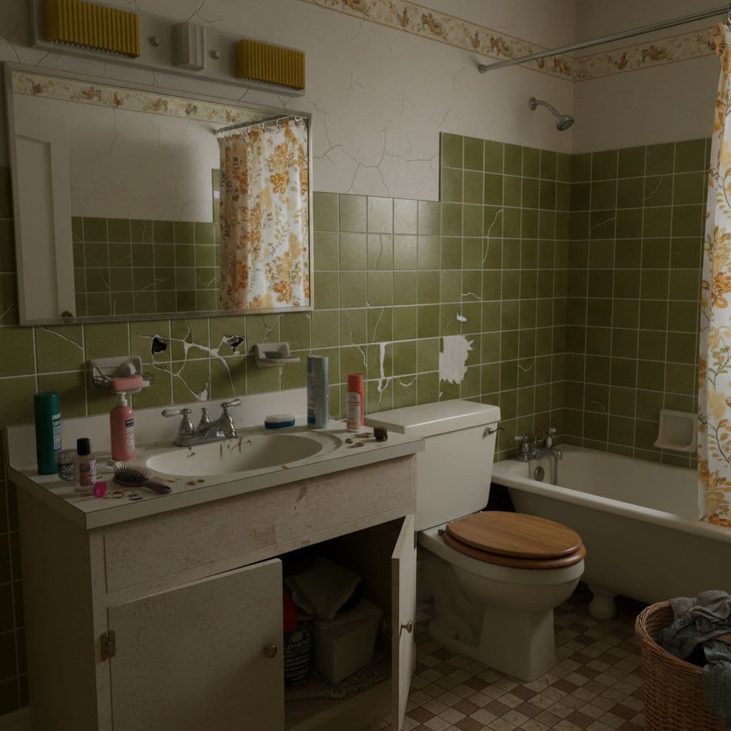 Bathroom before transformation