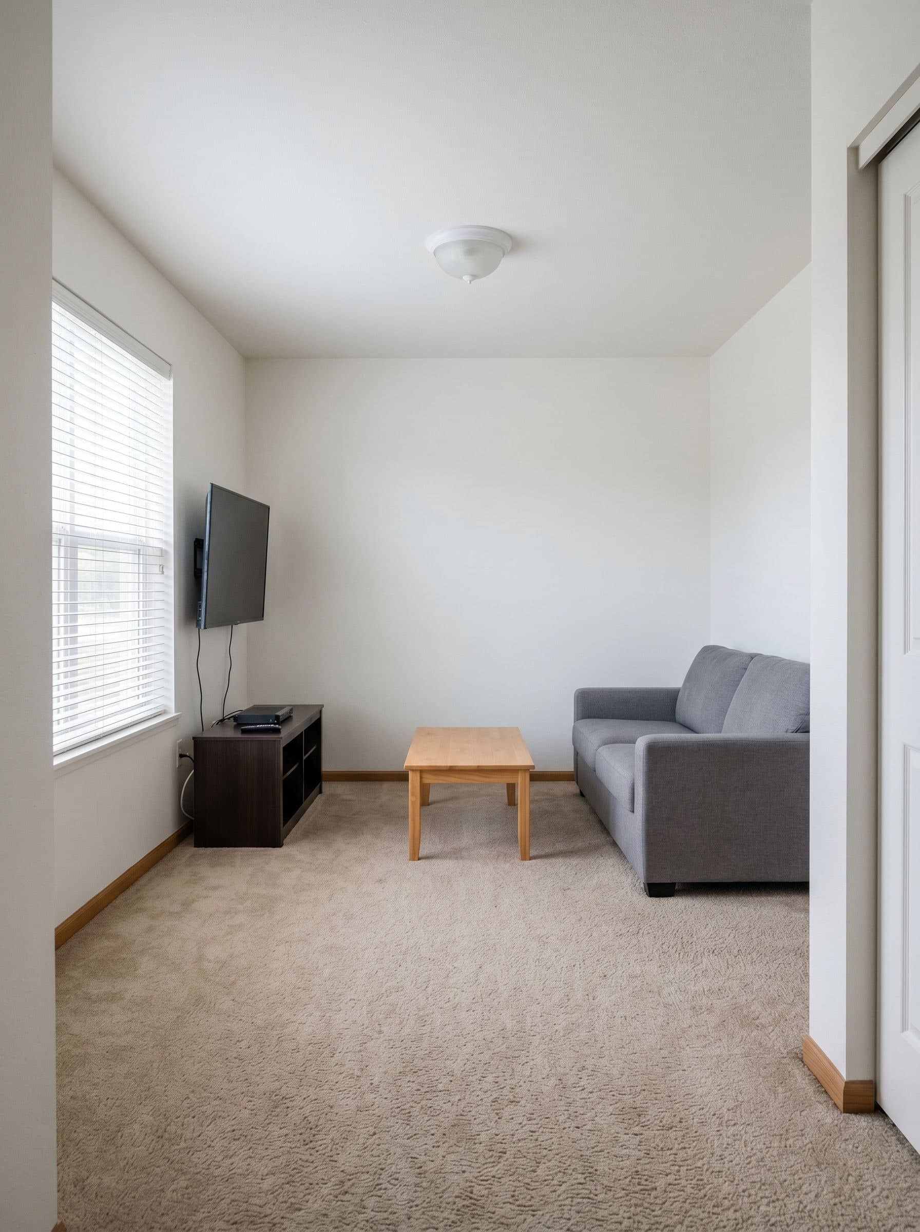 Living room before AI redesign