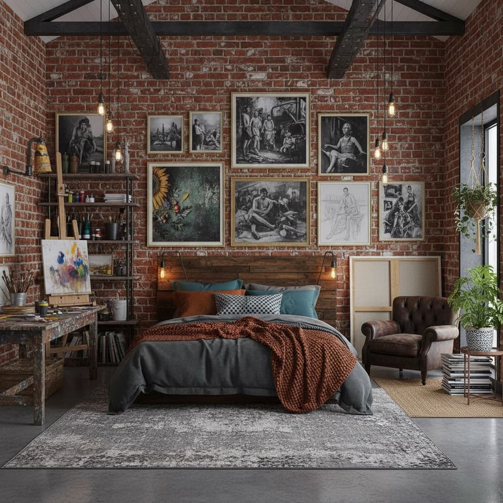 Artistic Loft interior design style example