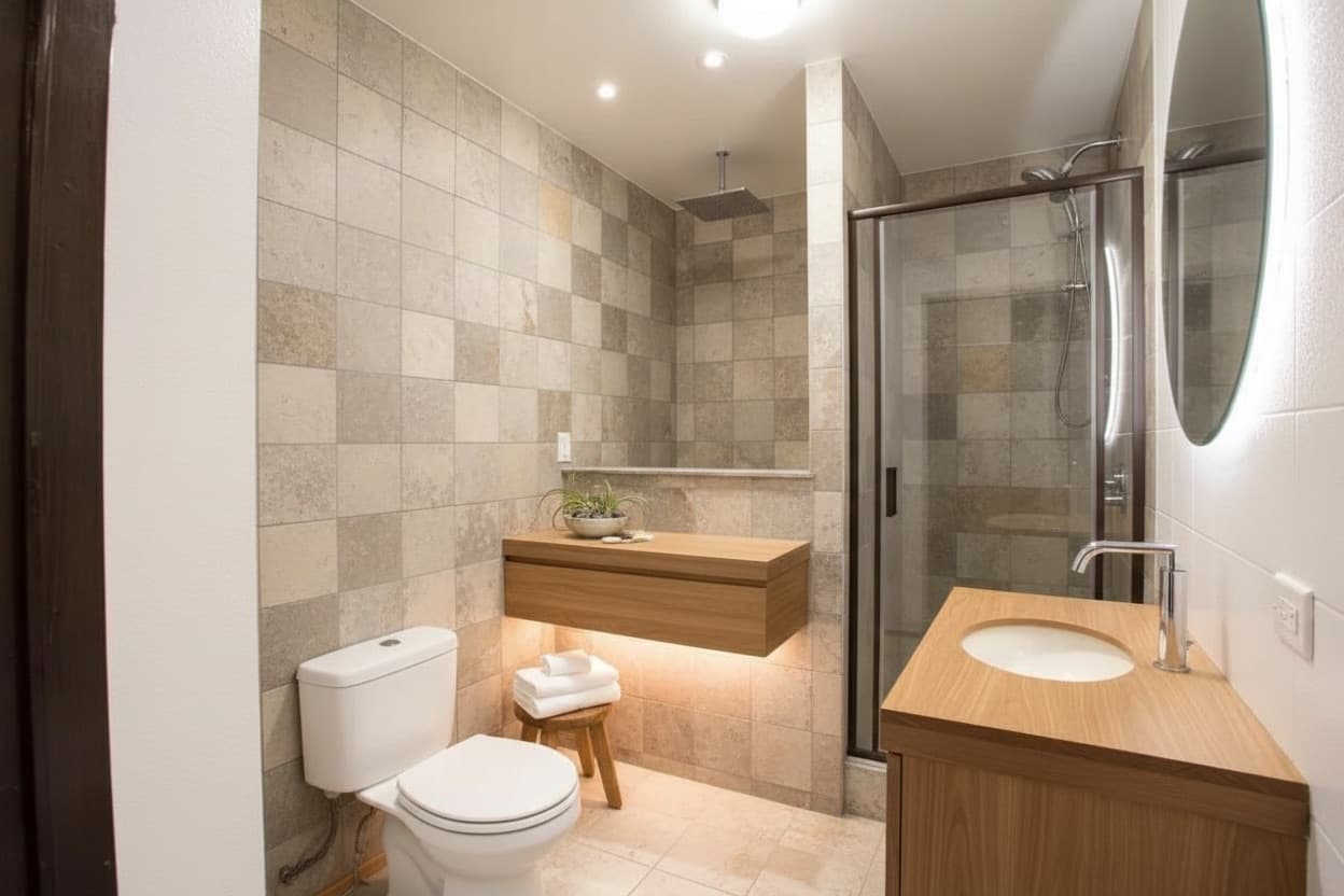 AI bathroom design example