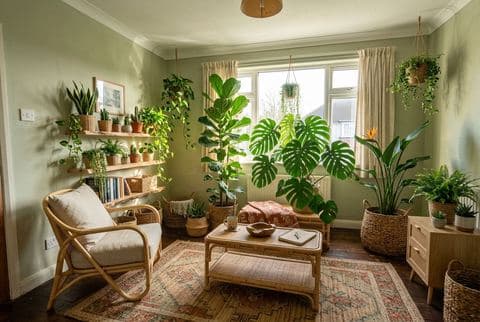 Botanical Greenhouse interior design style example