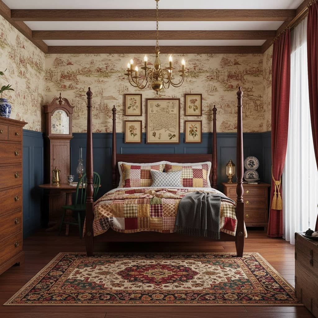 Colonial interior design style example
