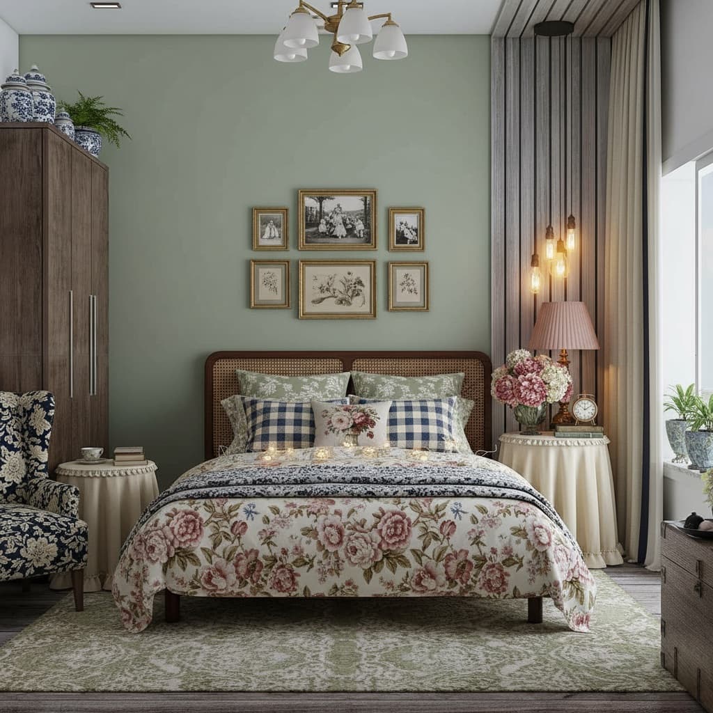Grandmillennial interior design style example