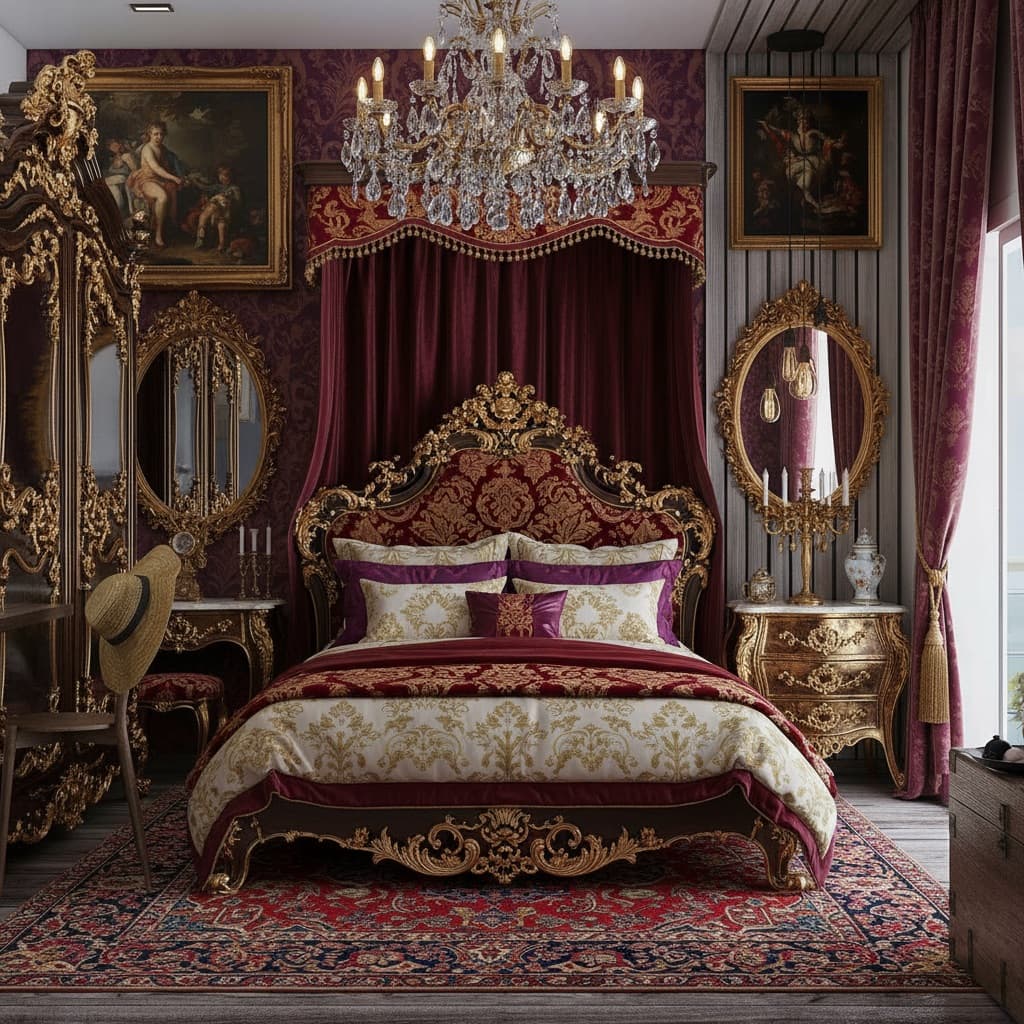 Opulent Baroque interior design style example
