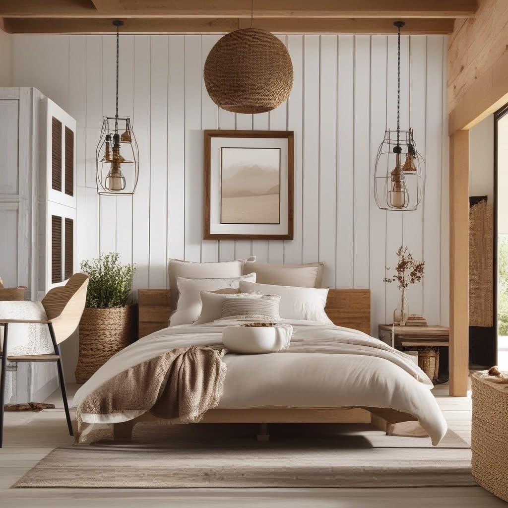 Rustic AI room design style