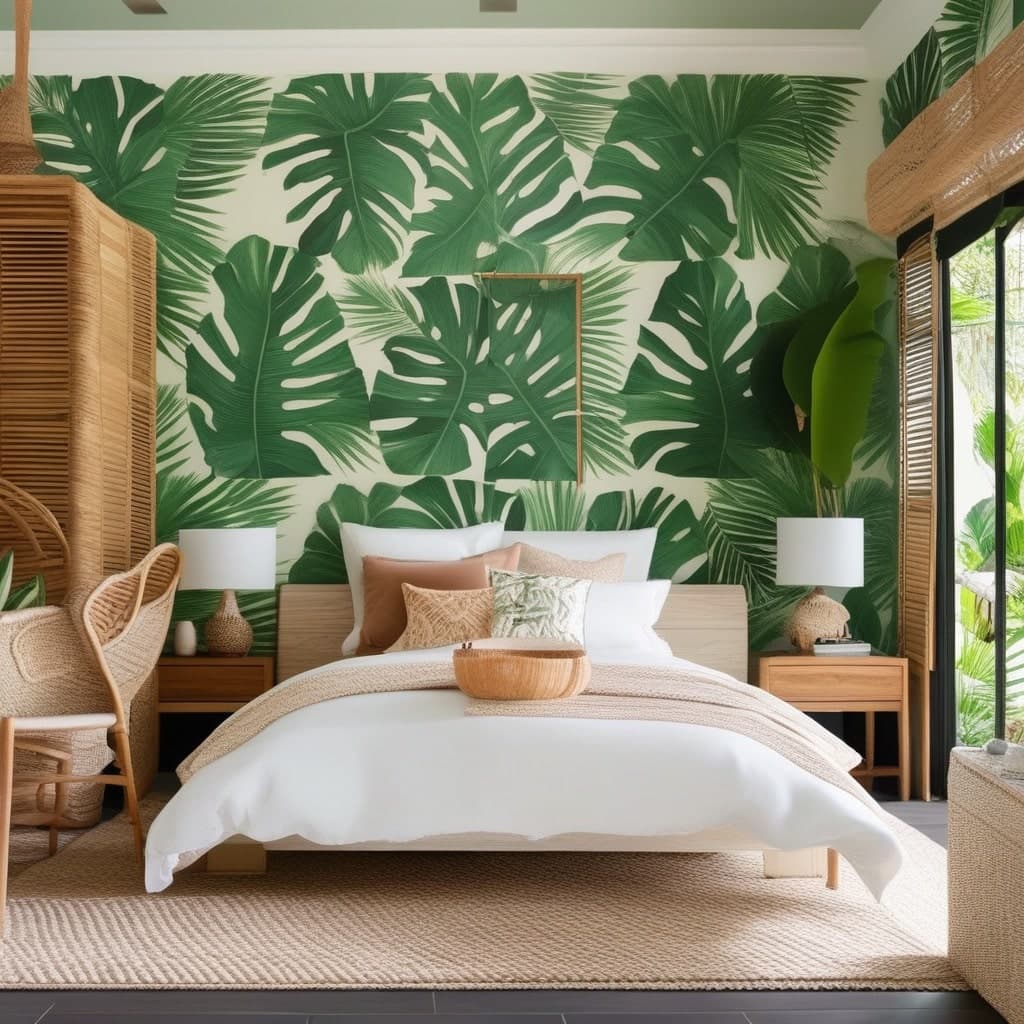 Tropical Luxe interior design style example