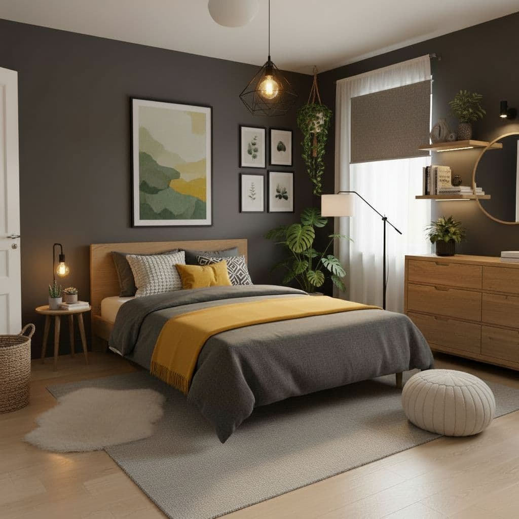 Cozy Modern AI room design style
