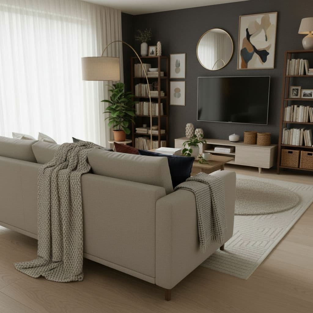 Modern Minimalist AI room design style