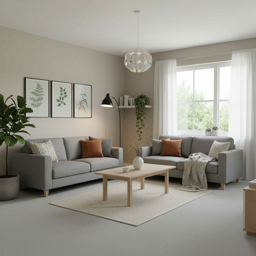 Modern Minimalist AI room design example