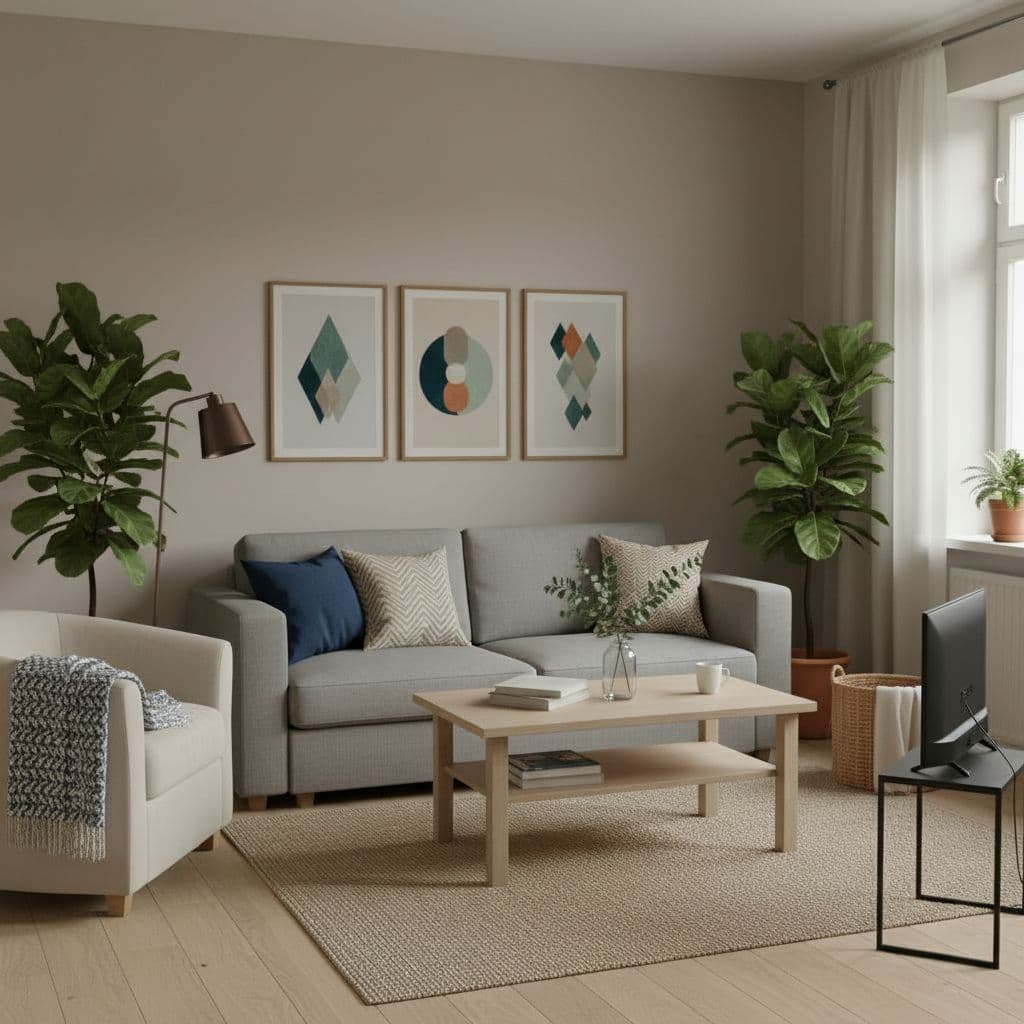 Enhanced Modern AI room design style