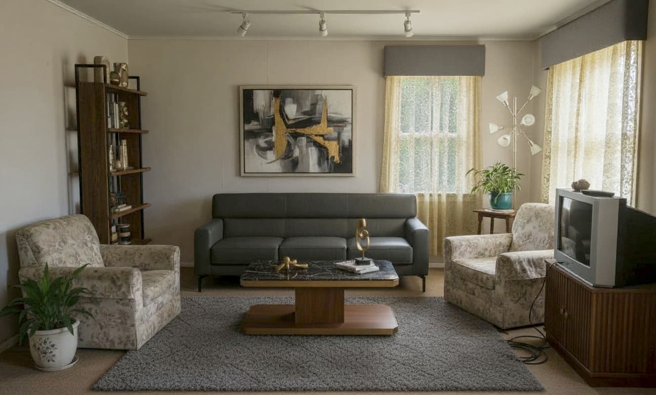 Modern Minimalist AI room design style