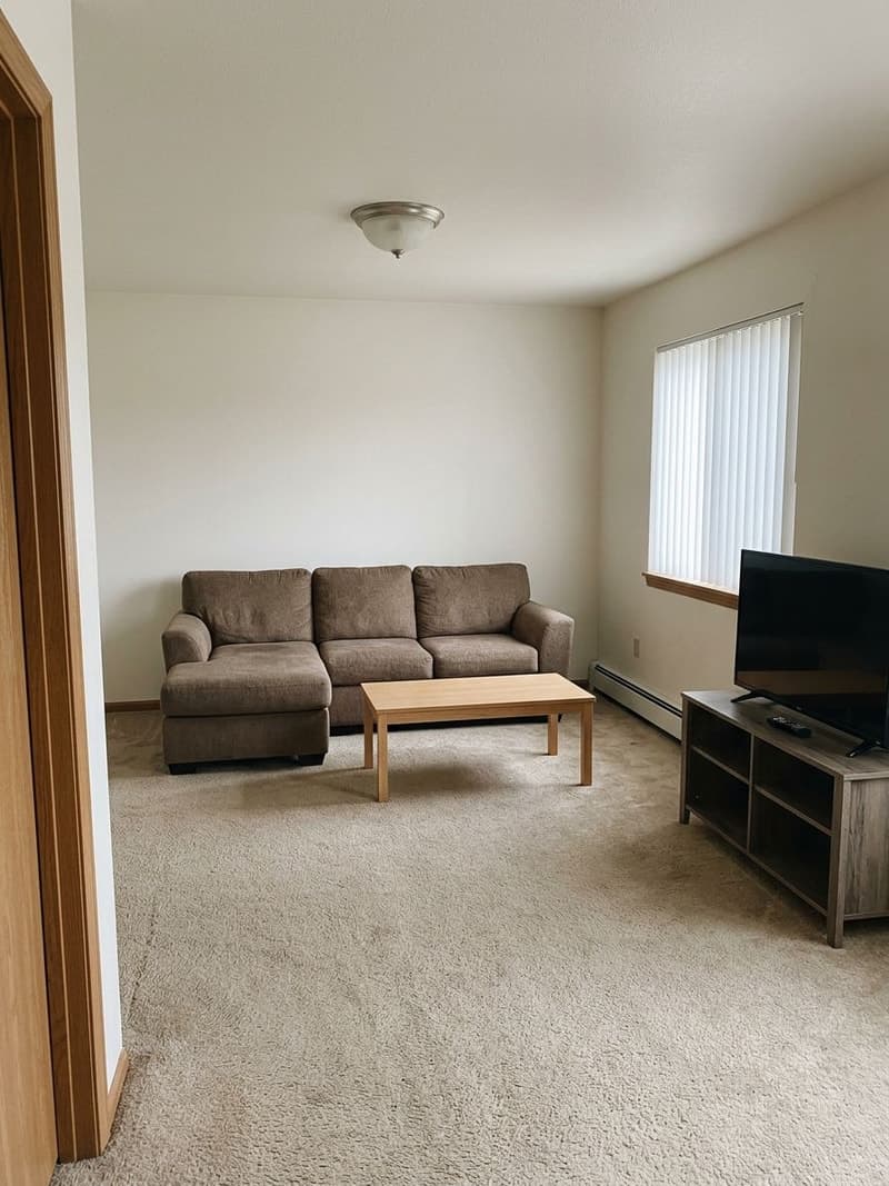Living room before room AI redesign