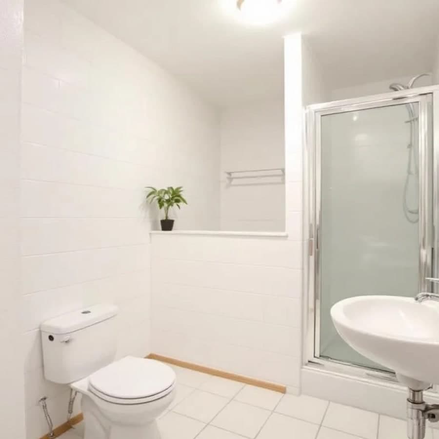 Bathroom before AI redesign