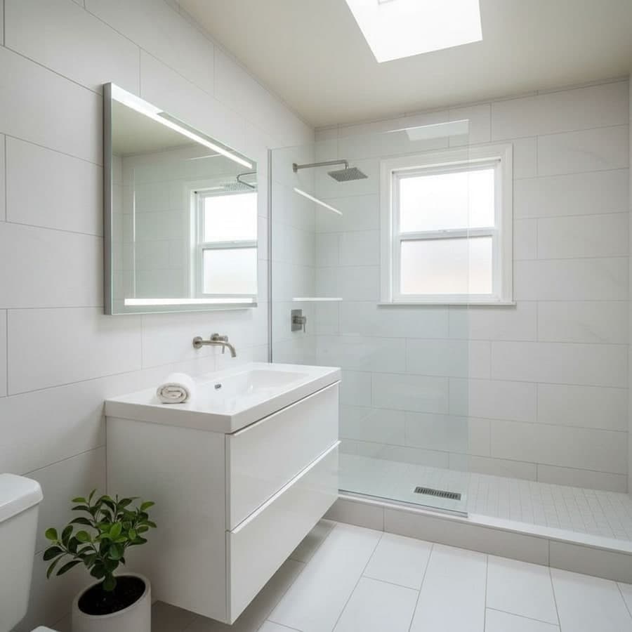 Bathroom after AI design — Modern Minimalist style by Decoratly