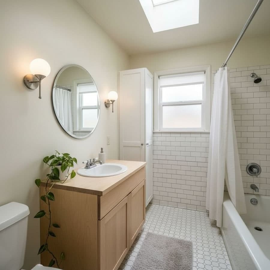 Scandinavian interior design style — available for AI bathroom redesign