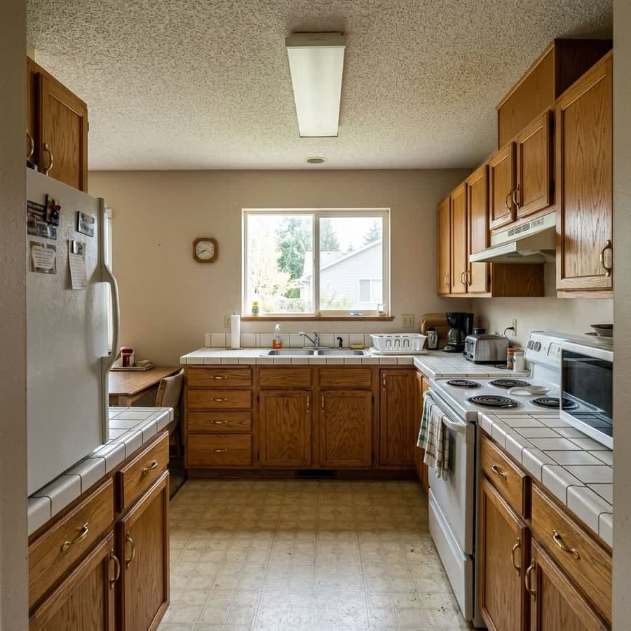 Kitchen before room AI redesign