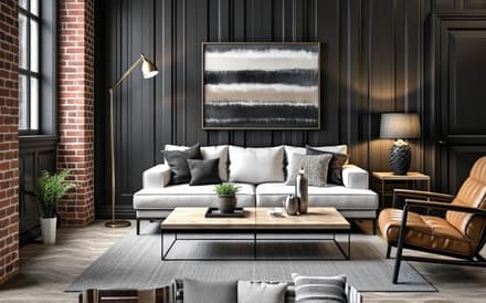 After: Industrial Loft Interior Design