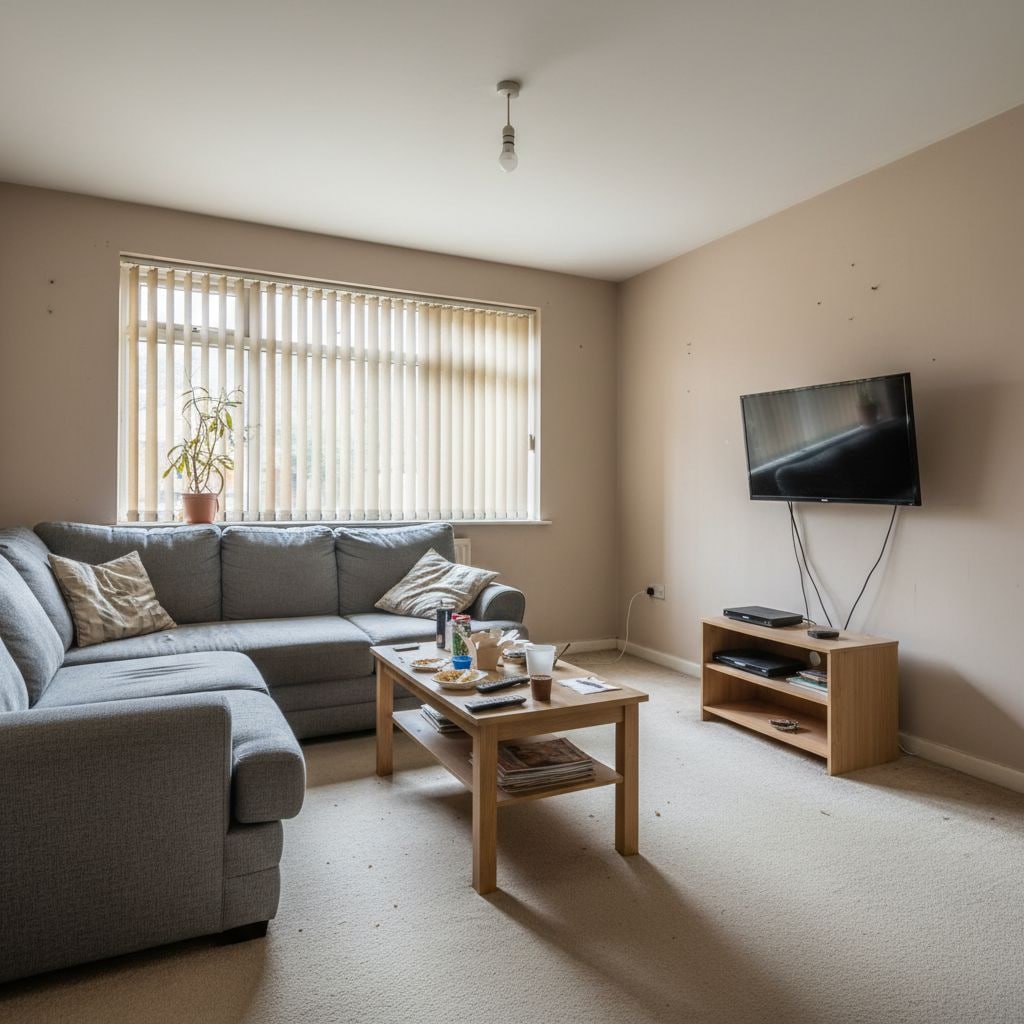 Before AI room design transformation — Modern Minimalist