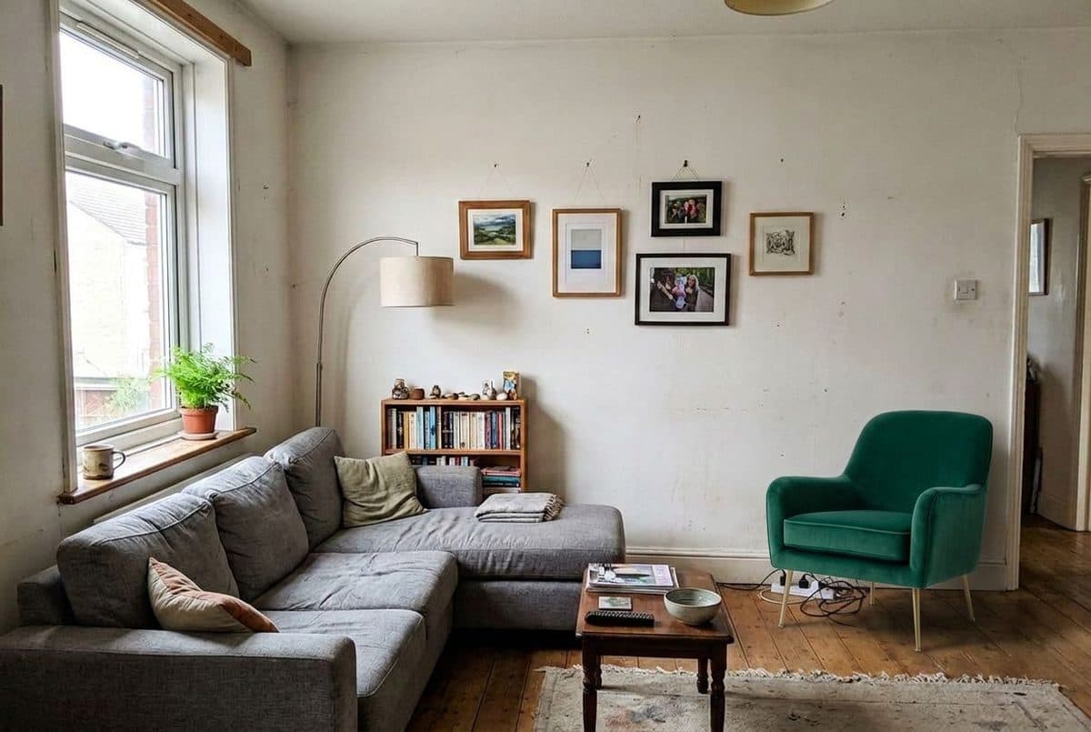 room after adding furniture