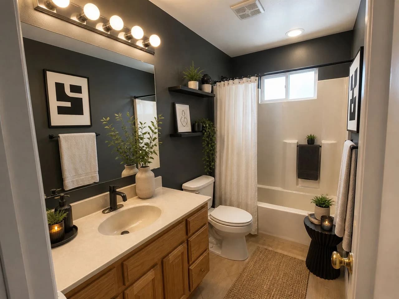 The 1990s bathroom redesigned in the free Modern Studio style