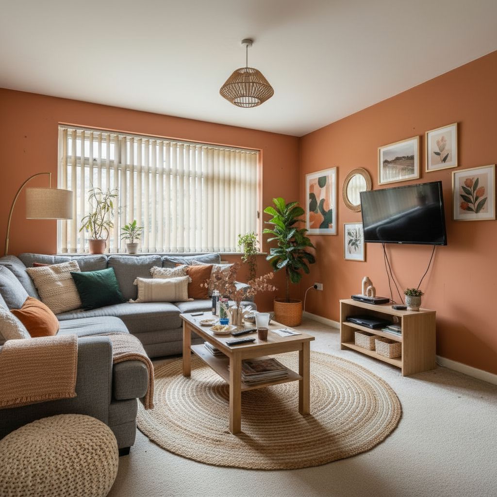 After AI room design transformation — Modern Minimalist