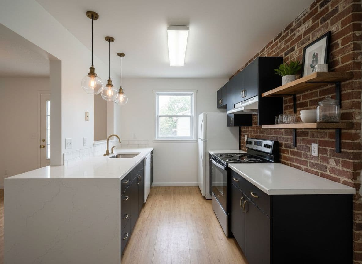 Modern Industrial kitchen — AI redesign by Decoratly