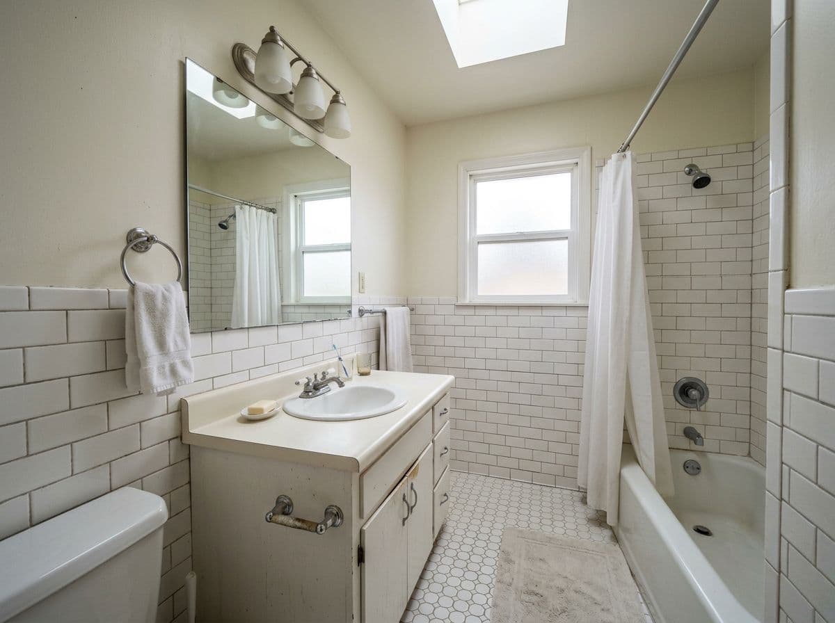 Before — bathroom ready for AI redesign