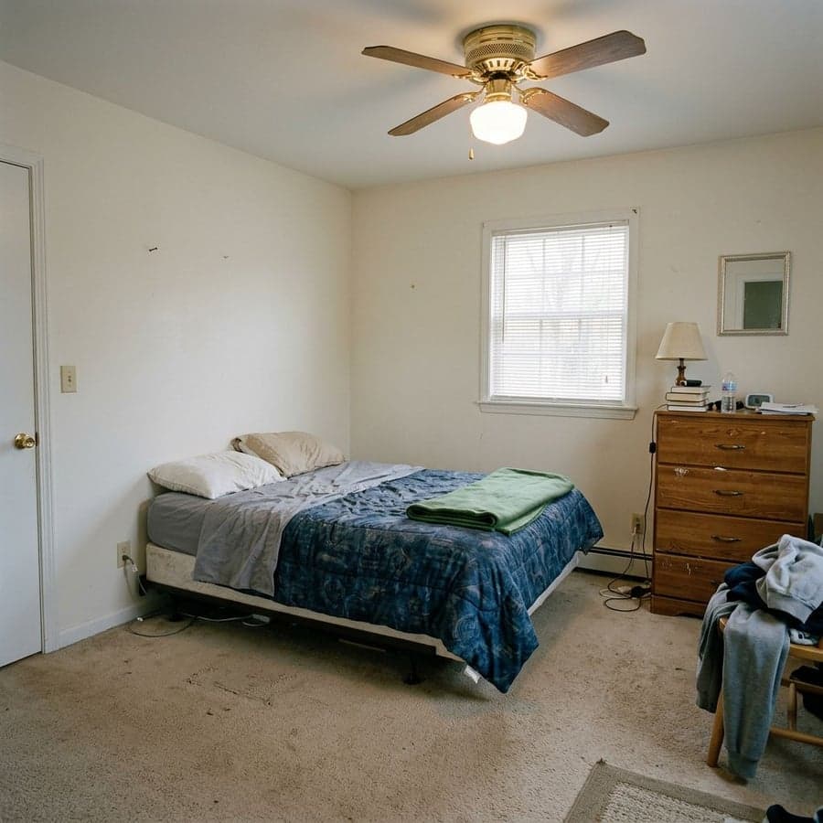 Before - bedroom ready for AI redesign