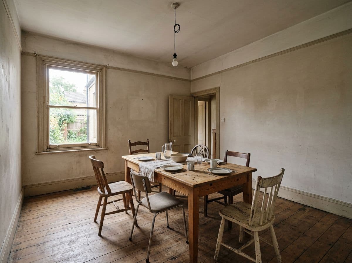 Before - dining room before AI room planning