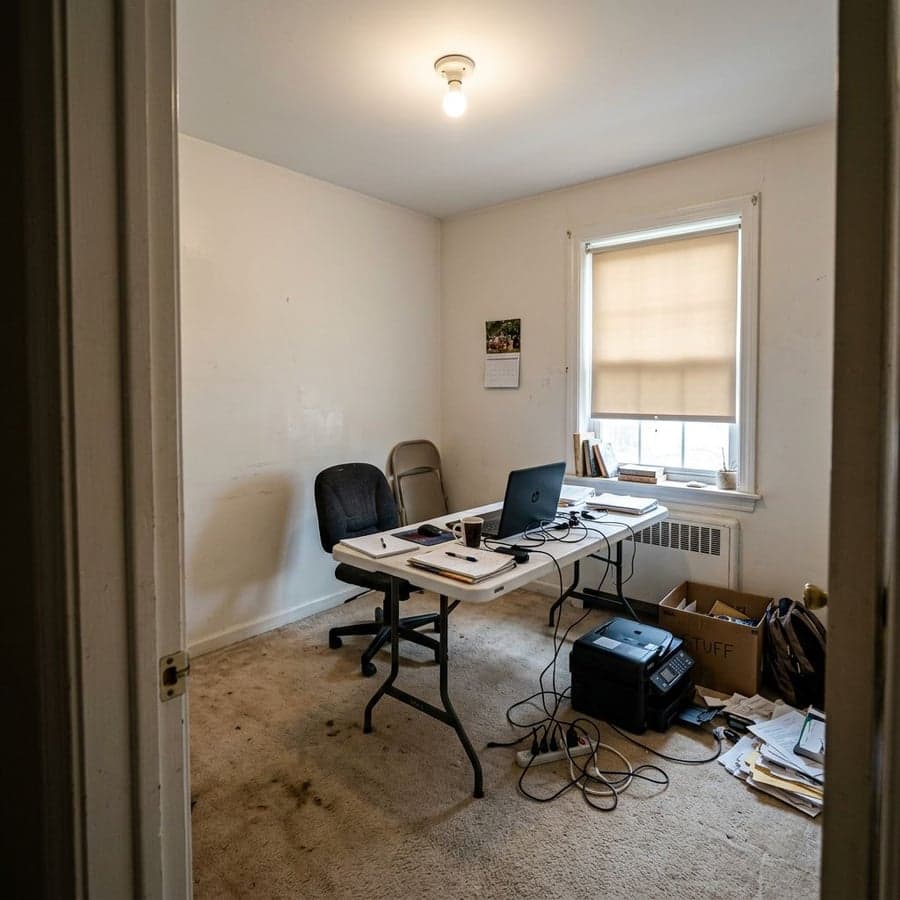 Before - home office ready for AI redesign