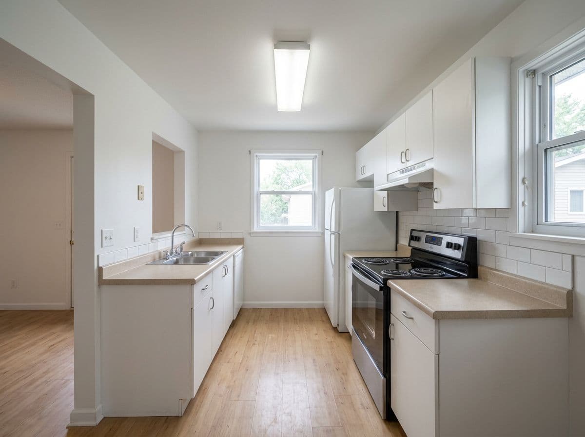 Before — kitchen ready for AI redesign