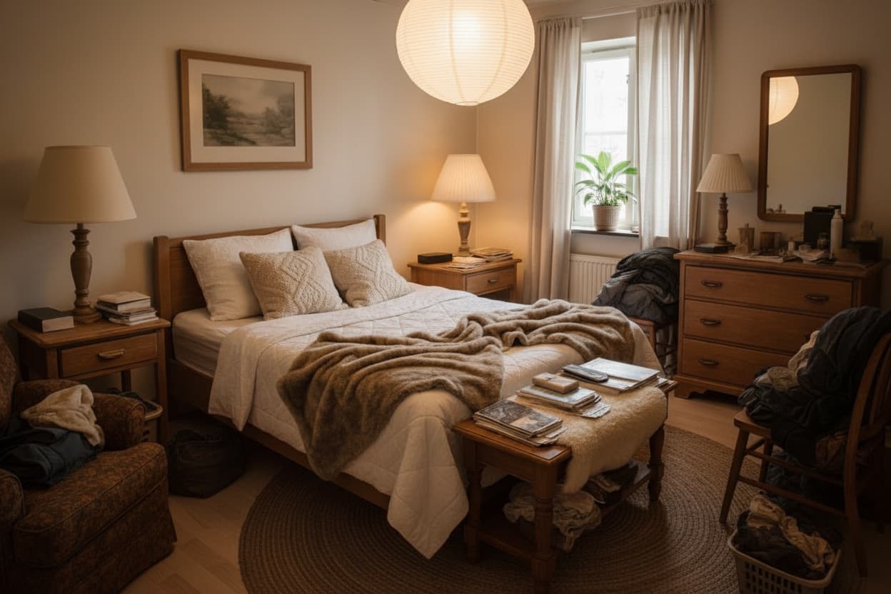 After Bedroom visualization - Scandinavian