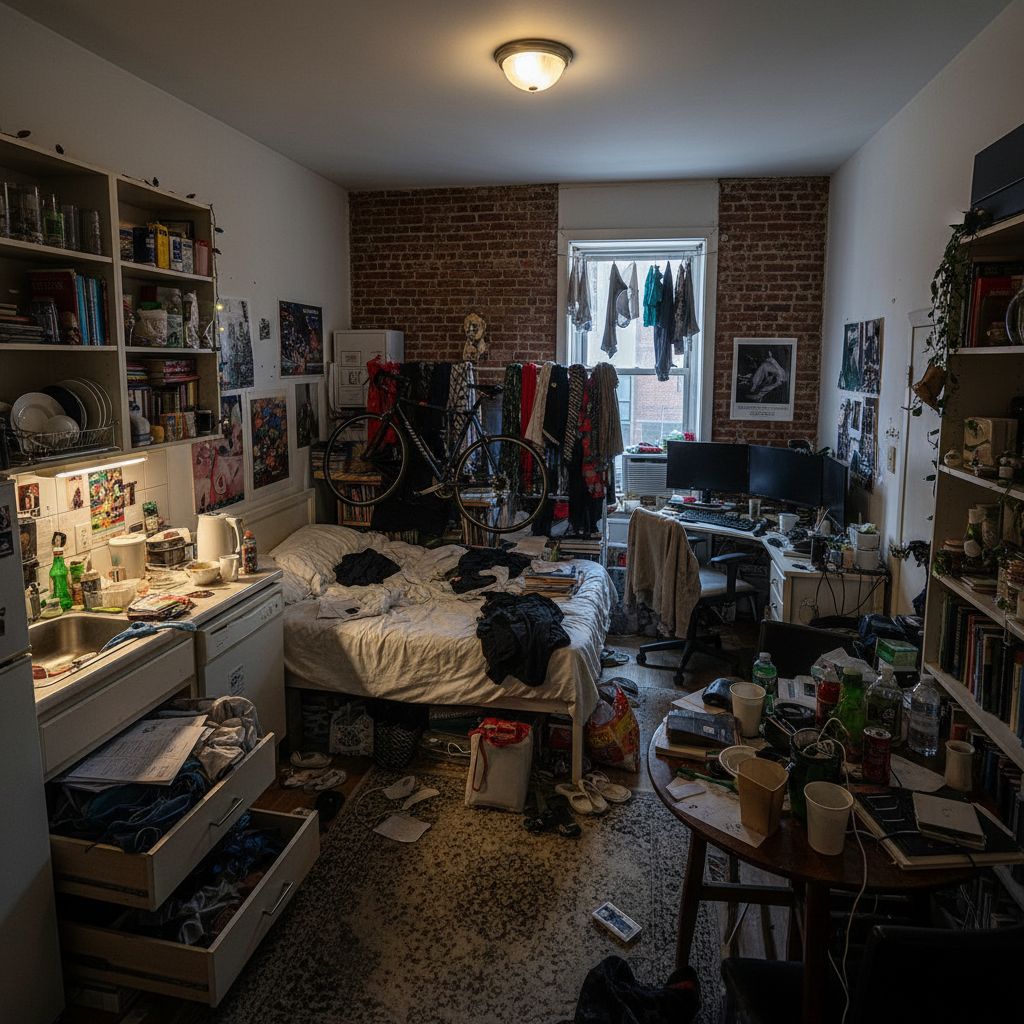 Before transformation - Tiny Apartment, Big Dreams 🏙️