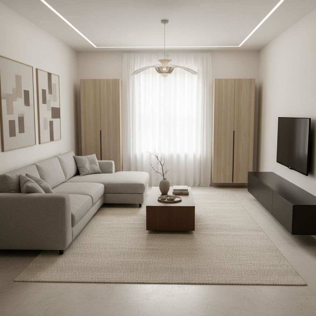 After transformation - Sarah's $50 Living Room Miracle 💫