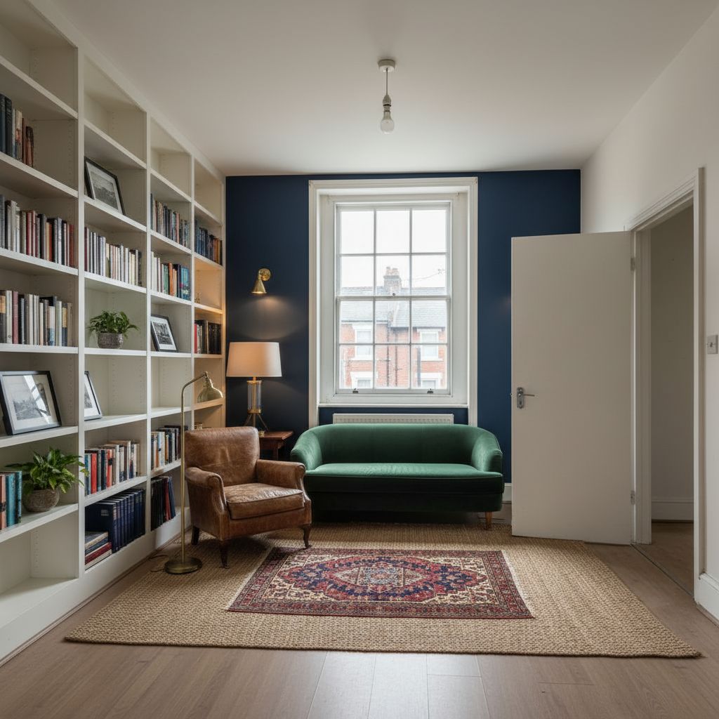 After transformation - Small Bedroom Space Optimization