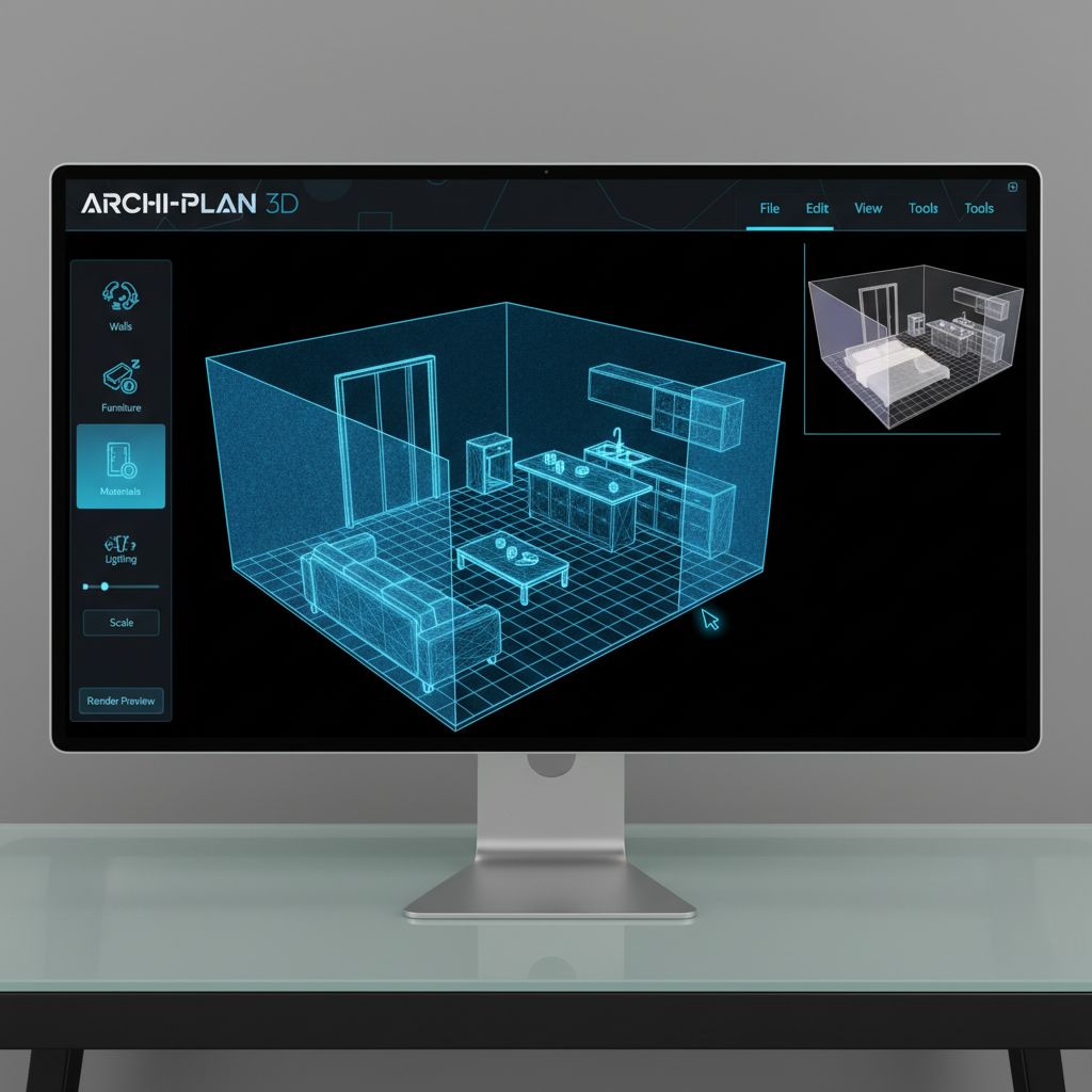 3D room planning technology visualization