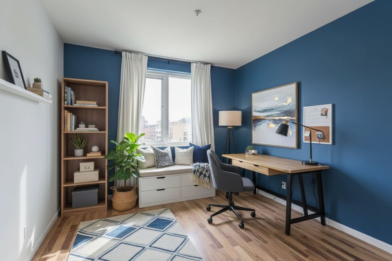 After transformation - Spare Bedroom to Professional Home Office