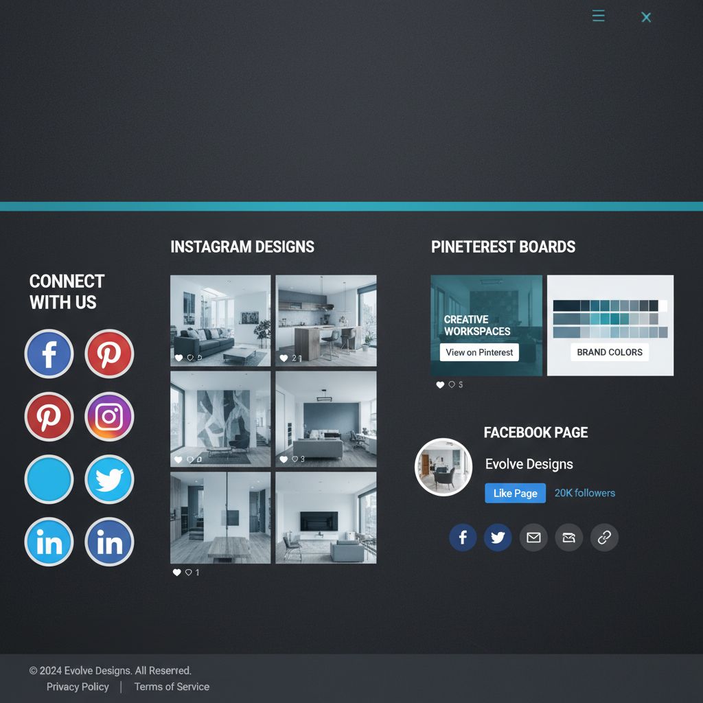 Social media integration with website