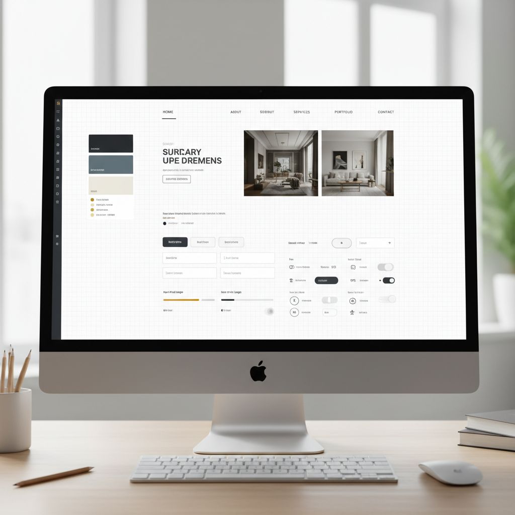 Modern website interface design showing clean layout and user-friendly navigation