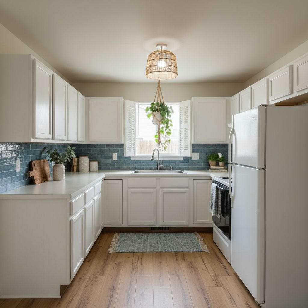 Kitchen after coastal interior design transformation