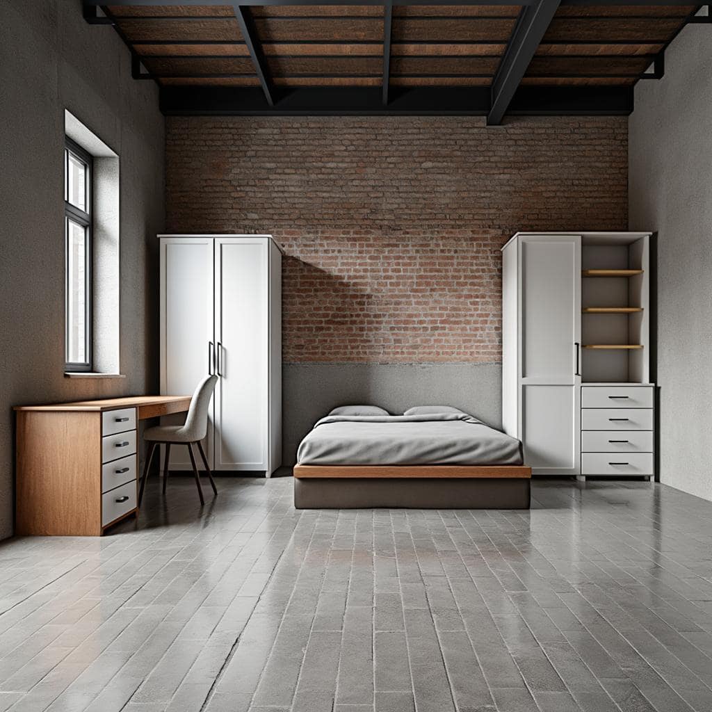 Industrial Bedroom Design